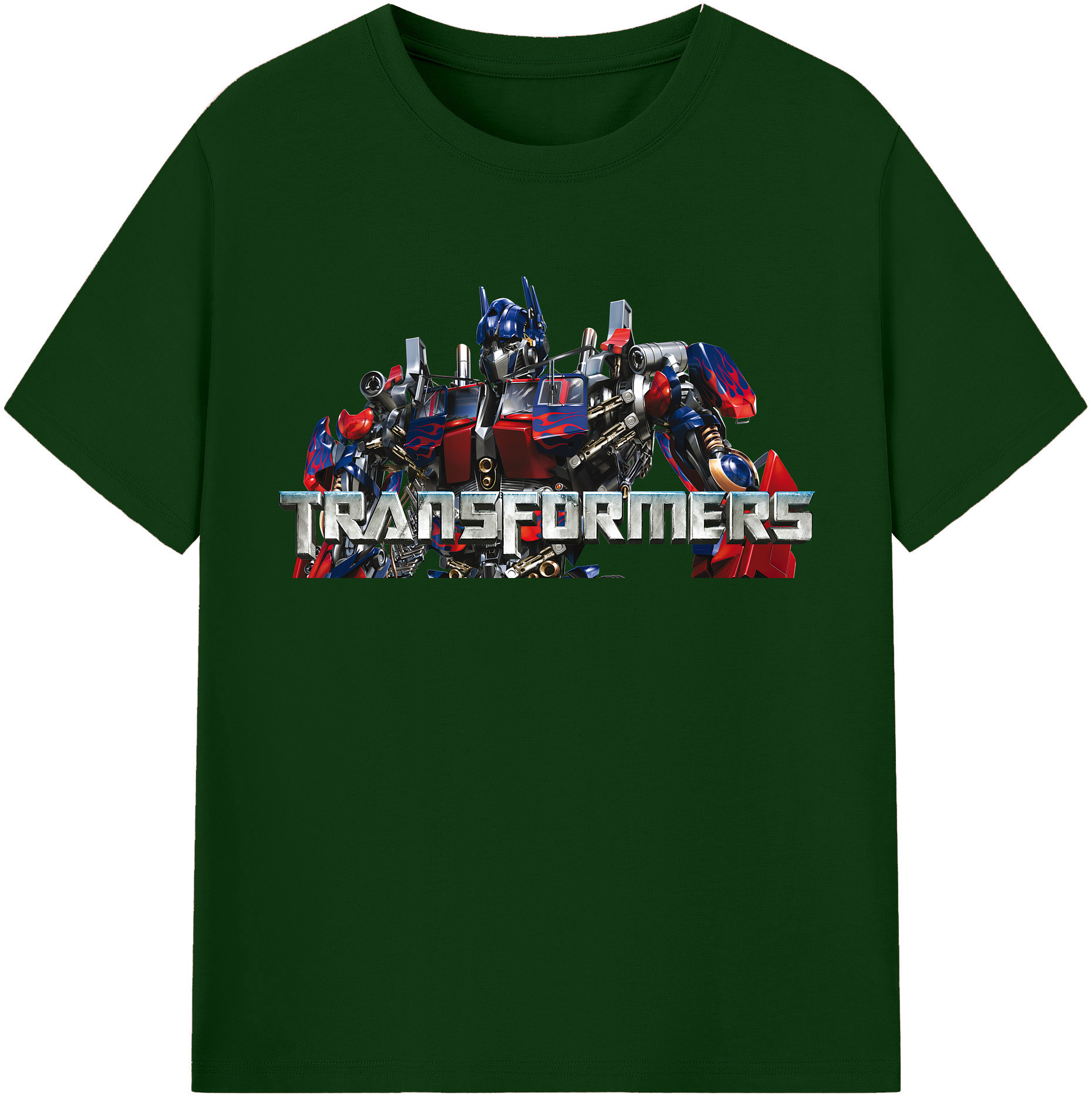 （画像用） Transformers トランスフォーマー 綿100％半袖Tシャツ（フロントプリント）